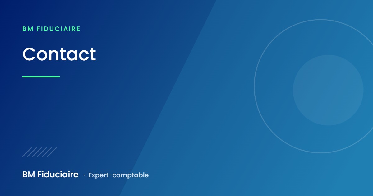 Contact, illustration du cabinet BM Fiduciaire, expert-comptable